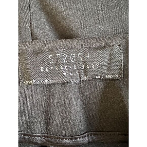 Stoosh Women's Black Long Sleeve Open Front Suit Jacket Blazer Size Large - Picture 3 of 5